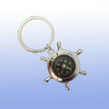 Key Ring W/A Wheel Compass (Engraved)